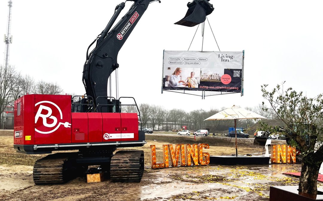 Start of construction Living-Inn in Winkelsteeg, Nijmegen