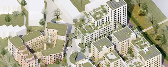 axometric view of living-inn winkelsteeg - an example of healthy living